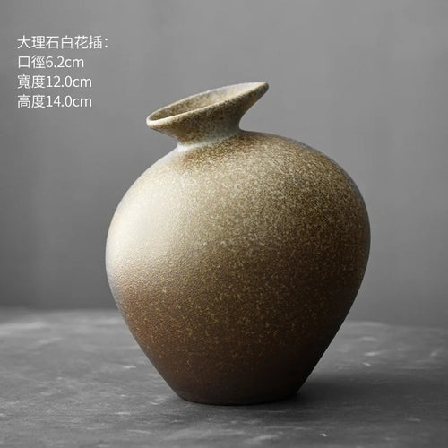 Matte Black Terracotta Vase