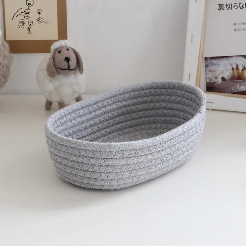 Woven Rattan Storage Basket