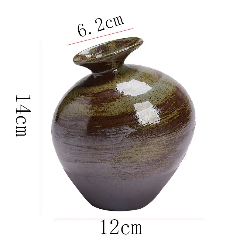 Matte Black Terracotta Vase