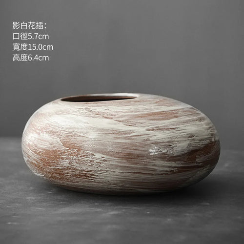 Matte Black Terracotta Vase
