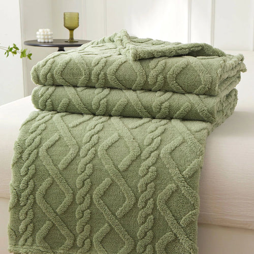 Cozy Sherpa Throw Blanket