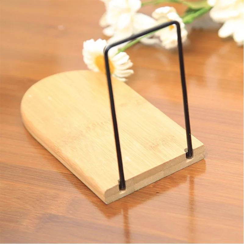 Natural Bamboo Bookends