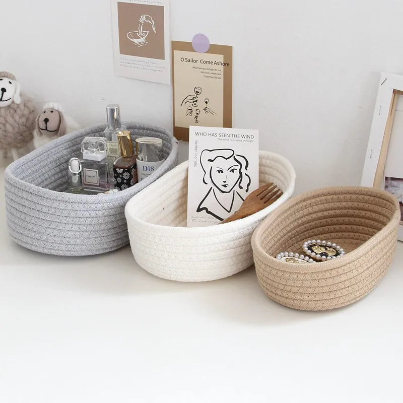 Woven Rattan Storage Basket