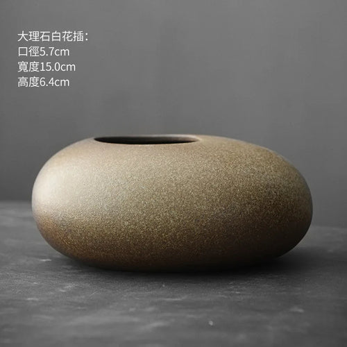 Matte Black Terracotta Vase