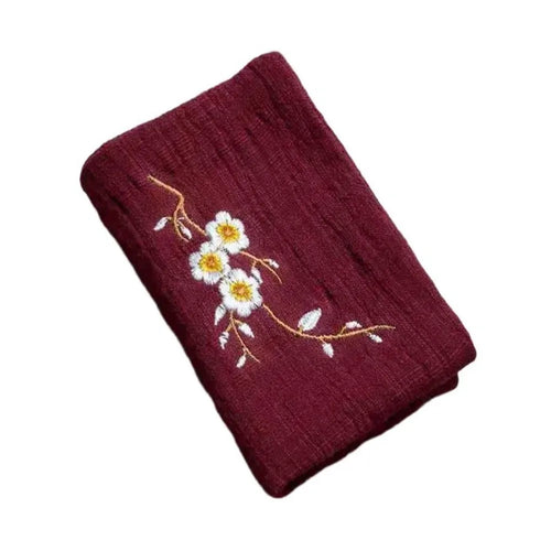 Embroidered Cotton Tea Towel