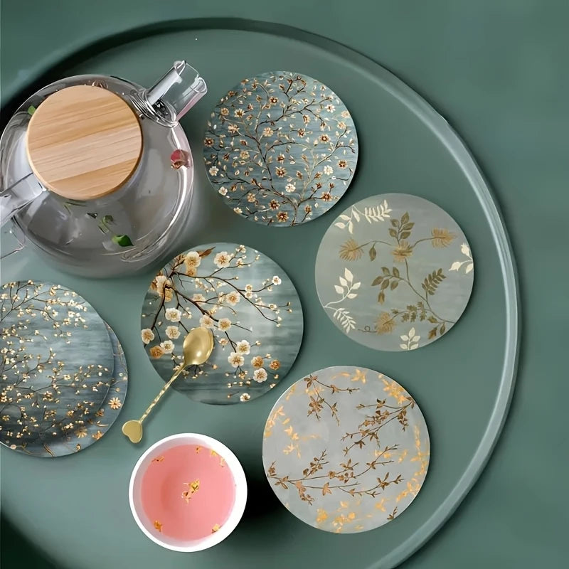 Wood Coaster Set