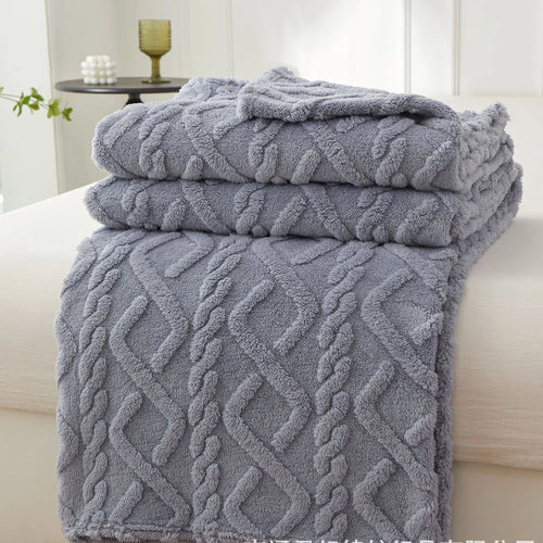 Cozy Sherpa Throw Blanket