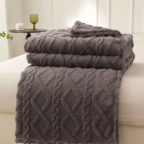 Cozy Sherpa Throw Blanket