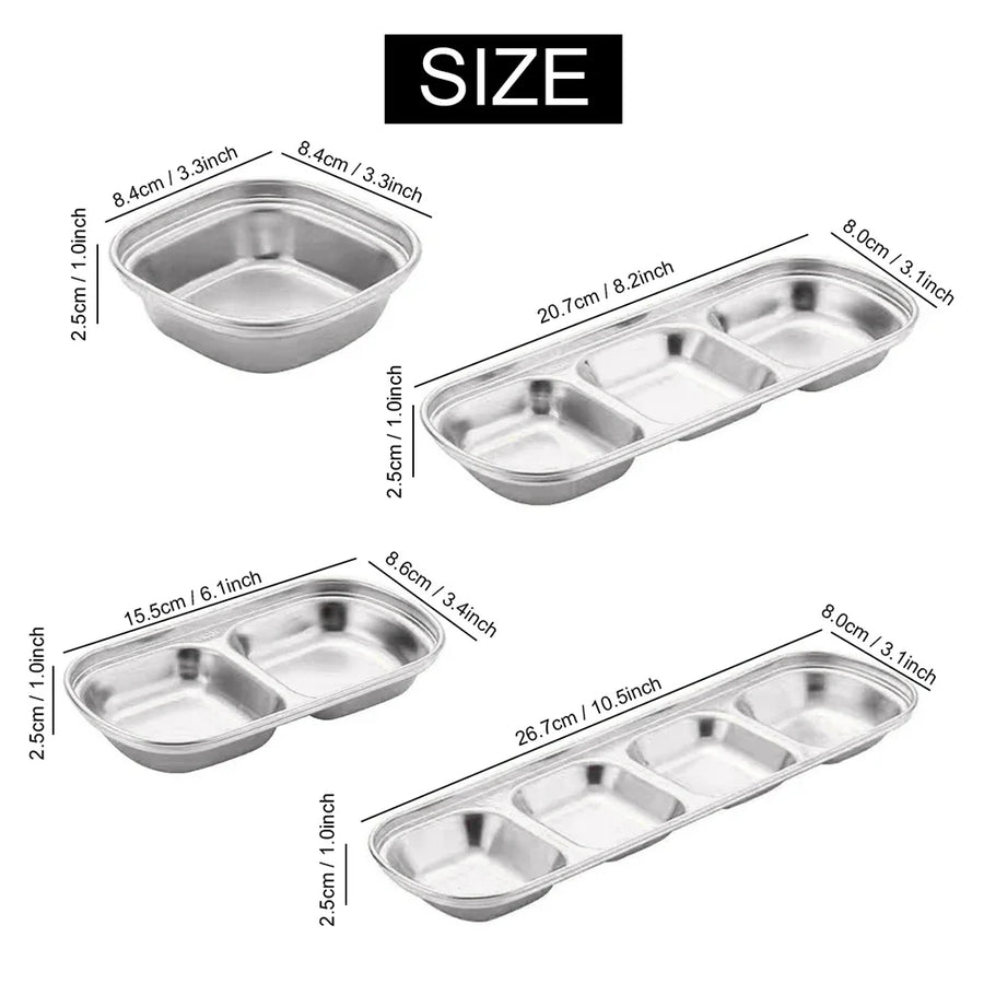 Stainless Steel Sauce Dish Set
