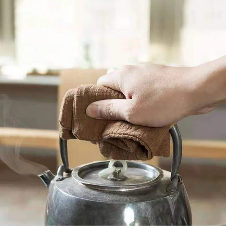 Embroidered Cotton Tea Towel