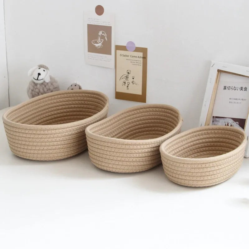 Woven Rattan Storage Basket