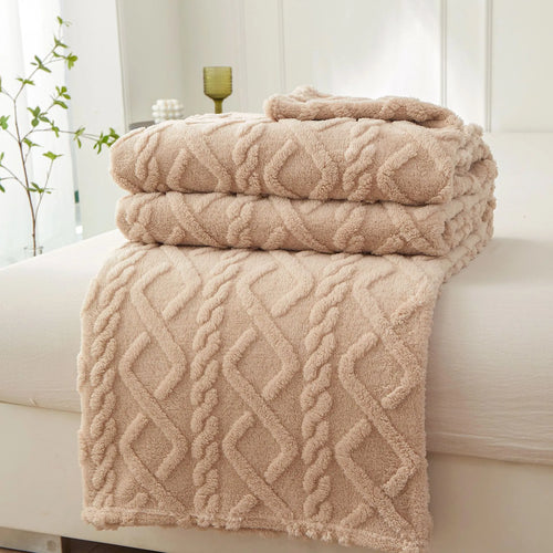 Cozy Sherpa Throw Blanket