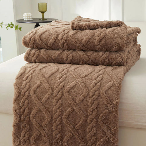 Cozy Sherpa Throw Blanket