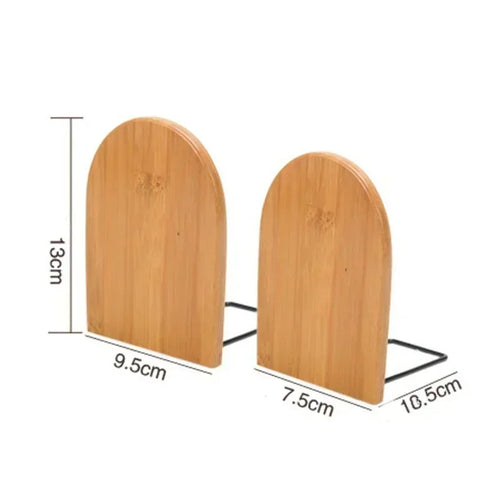 Natural Bamboo Bookends