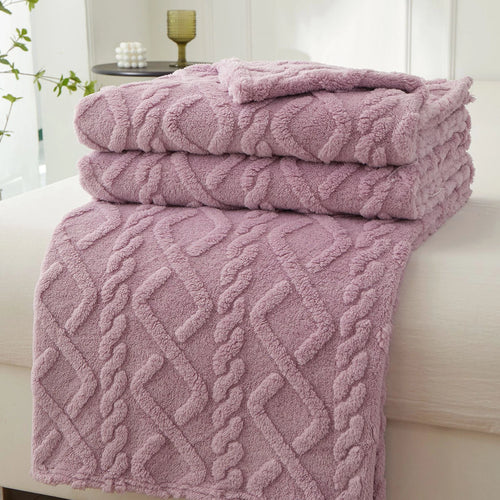 Cozy Sherpa Throw Blanket