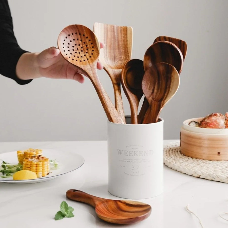 Acacia Wood Utensil Set
