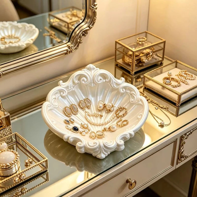 Shell-Shaped Jewelry Tray