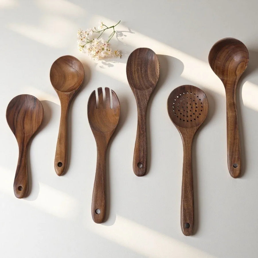 Acacia Wood Utensil Set