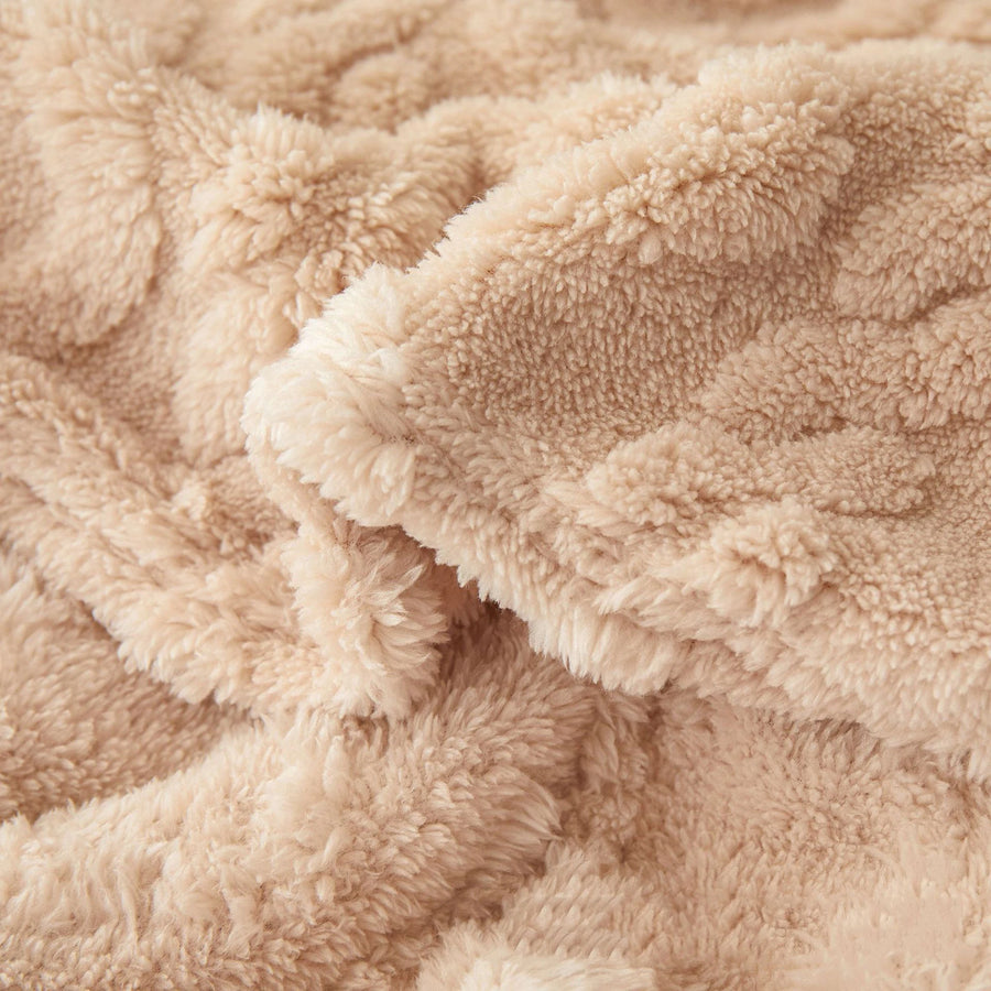 Cozy Sherpa Throw Blanket