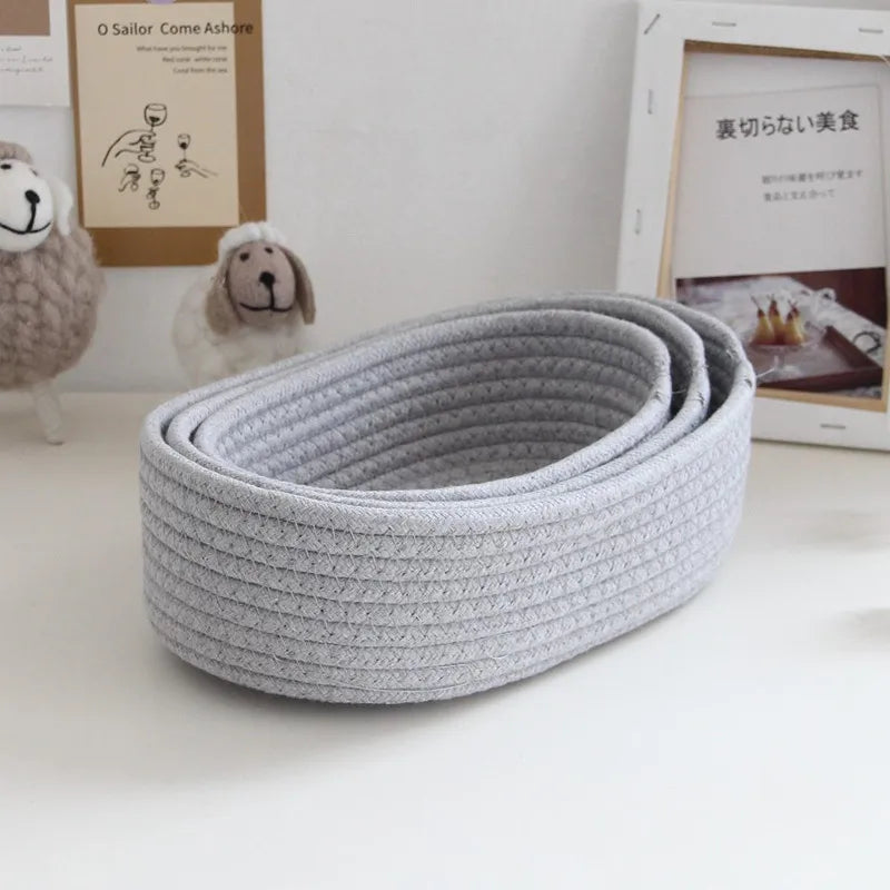 Woven Rattan Storage Basket